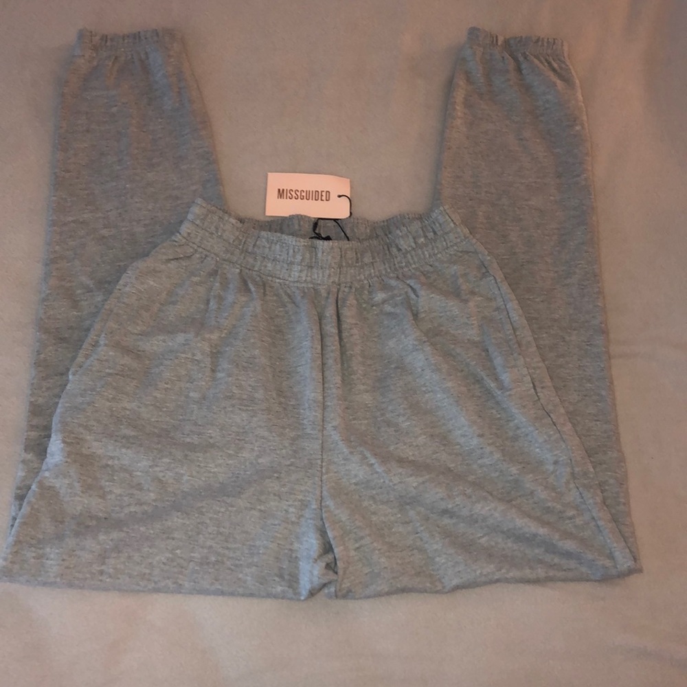 NEW missguided basic grey joggers